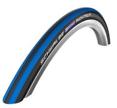 Pneu Schwalbe Right Run 22x1.0 Rigide Bleu Noir HS387 - ETRTO 25-489