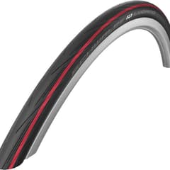 Pneu Schwalbe Lugano II HS471 K-Guard 700x25c Rigide Noir/Rouge - ETRTO 25-622