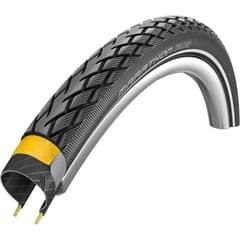 Pneu Schwalbe Marathon Deluxe 700x38C 28x1.50 Souple HS420 Double Defense Noir - ETRTO 40-622