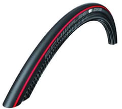 Pneu Schwalbe One 700x25C Souple V-Guard Noir Rouge - ETRTO 25-622