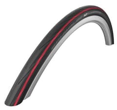 Pneu Schwalbe Lugano 700x25C Souple HS471 Noir Rouge - ETRTO 25-622