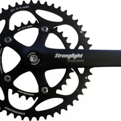 Pédalier Stronglight Impact Double route noir 9/10V 5 branches 175mm 50/34