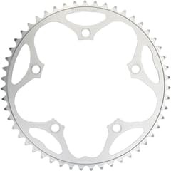 Plateau Extérieur Stronglight Type S PCD130 2x9/10v Argent 5083 52 dents