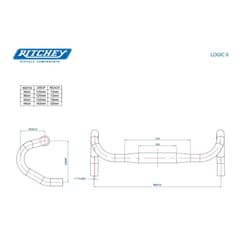 Cintre Ritchey WCS Logic 2 Di2 31.8mm Blatte Noir