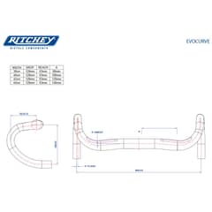 Cintre Ritchey Evocurve Classic 31.8mm Argent
