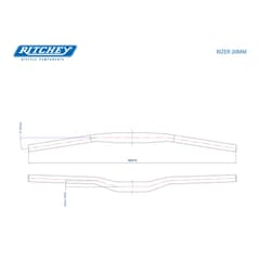 Cintre Ritchey Comp Rizer 31.8mm 740mm Relevé 20mm BB Noir
