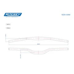Cintre Ritchey Comp Rizer 31.8mm 740mm Relevé 35mm BB Noir