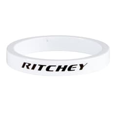 Entretoises Ritchey Alu Blanc Brillant 1"1/8 5mm Pack de 10