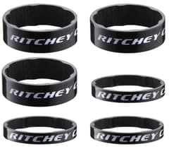 Entretoises Ritchey 1"1/8 3x5mm 3x10mm Carbone Brillant