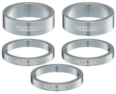 Entretoises Ritchey Classic 1"1/8 3x5mm 2x10mm Argent