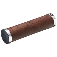 Grips Ritchey Classic Locking Cuir Synthétique Marron 130mm