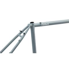 Cadre Ritchey Outback V2 en Acier avec Fourche en Carbone Gris Blanc