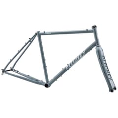 Cadre Ritchey Outback V2 en Acier avec Fourche en Carbone Gris Blanc