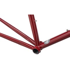 Cadre Ritchey Road Logic en Acier avec Fourche en Carbone Rouge Rose Sally's Macarons
