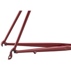Cadre Ritchey Road Logic en Acier avec Fourche en Carbone Rouge Rose Sally's Macarons