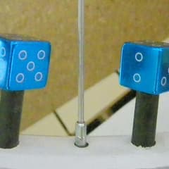 Olympique Bouchons de valve dés bleu ciel Lot de 2