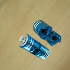 Olympique Bouchons de valve dés bleu Lot de 2