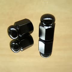 Olympique Bouchons de valve dés noir Lot de 2