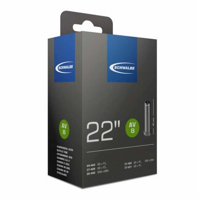 Chambre à Air Schwalbe AV8 22" 550x28/35A Schrader 40mm - ETRTO 28/44-484/501