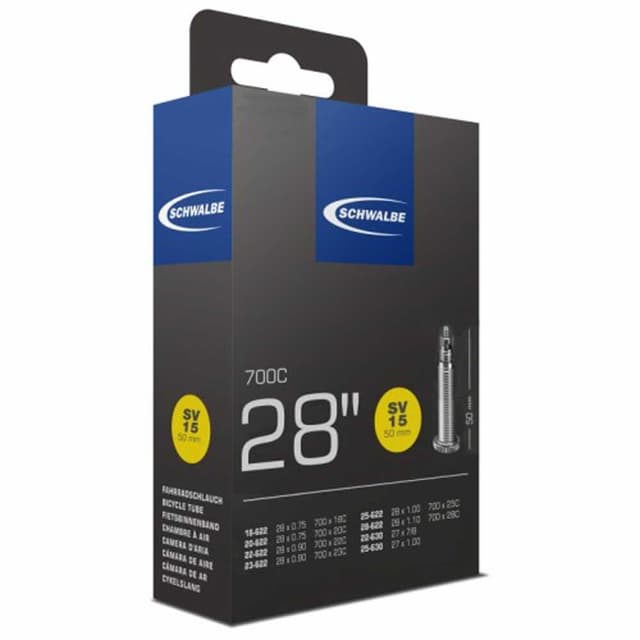 Chambre à Air Schwalbe SV15 Extra Long 28" 700x18/28 Presta 50mm - ETRTO 18/28-622/630