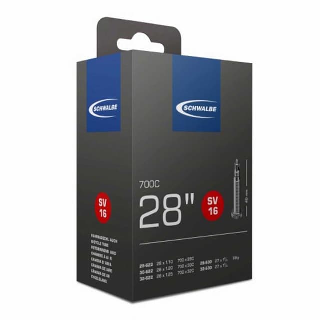 Chambre à Air Schwalbe SV16 28" 700x28/32 Presta 40mm - ETRTO 28/32-622/630