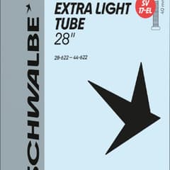 Chambre à air Schwalbe SV17-EL Extra Light 700C/28" Presta - ETRTO 28/44-622