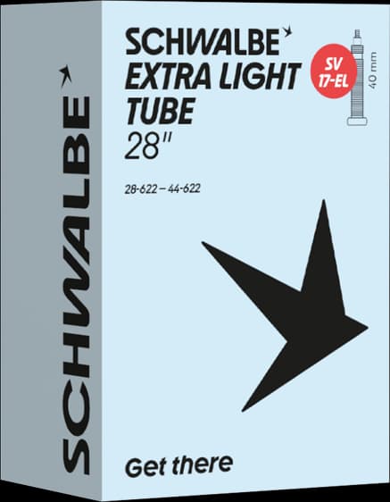 Chambre à air Schwalbe SV17-EL Extra Light 700C/28" Presta - ETRTO 28/44-622