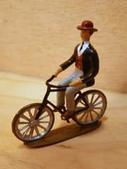 Figurine Cycliste CBG Mignot Homme 1900 en Vélo