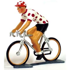 Figurine Cycliste CBG Mignot Maillot à Pois