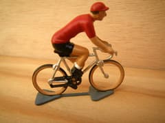 Figurine Cycliste CBG Mignot Tour d'Espagne Maillot Rouge