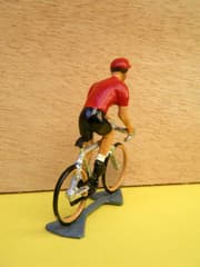 Figurine Cycliste CBG Mignot Maillot Rouge Tour d'Espagne en Danseuse