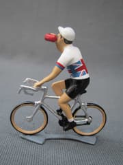Figurine Cycliste CBG Mignot Maillot Grande Bretagne Buvant au Bidon