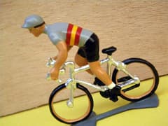 Figurine Cycliste CBG Mignot Maillot Espagnol en Danseuse