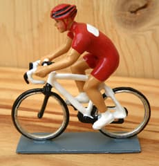 Figurine Cycliste CBG Mignot Maillot Rouge Contemporain