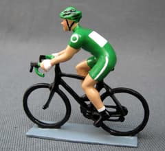 Figurine Cycliste CBG Mignot Maillot Vert Contemporain