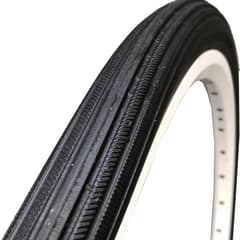 Pneu Plein Greentyre Classique Noir 24x1 3/8 ETRTO 37-540 Largeur Intérieure de Jante 19-21mm
