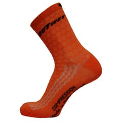 Chaussettes de Compression Outwet Mi-Mollet Orange Fluo