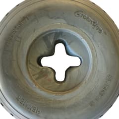 Pneu plein Greentyre HEYMER Cloverleaf Gris 2.50-3 / 210x65 - jante 35-38 mm
