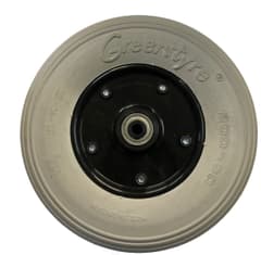 Roue et Pneu Plein Greentyre Leo 8x2 200x50 Gris Moyeu 60mmx8mm