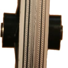 Roue complète Greentyre LEON Gris avec pneu plein 8x1 1/4 / 200x32 - 5 bâtons