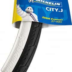 Pneu Michelin City J 550x35A Rigide flanc blanc - ETRTO 37-490