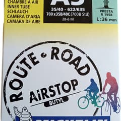 Chambre à air Michelin AirStop Butyl A3 700x35/40C Presta - ETRTO 35/40-622/635