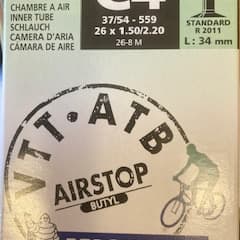 Chambre à air Michelin AirStop Butyl C4 26x1.50/2.20 Schrader - ETRTO 37/54-559