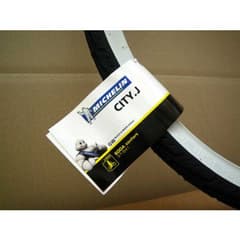 Pneu Michelin City Junior 600x35A Rigide Noir Blanc - ETRTO 37-541