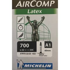 Chambre à Air Michelin Aircomp latex 700x22/23 - Presta 60 mm - ETRTO 22/23-622