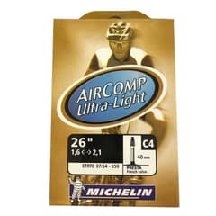 Chambre à Air Michelin Aircomp Ultra Light C4 26x1.60/2.10 Presta 40 mm - ETRTO 37/54-559