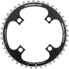 Plateau extérieur Spécialités T.A. Chinook 9 vitesses 42 dents 104 mm argent