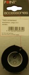 Ruban de Cintre en Coton Point Textil 2,5m x 25mm - Noir