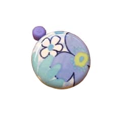 Sonnette Point Fleur Turquoise pour Vélo