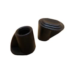 Embout de Béquille Centrale Point en Caoutchouc 1pc Noir